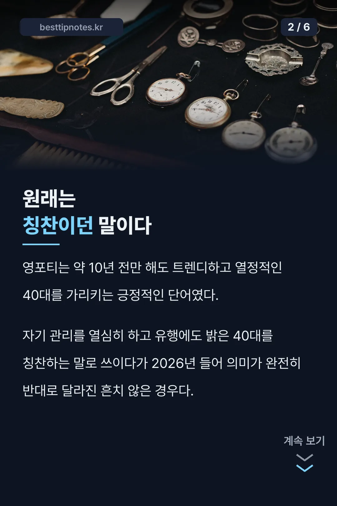 영포티 원래 뜻